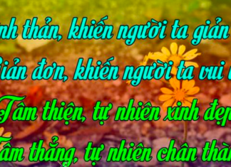 Bình thản với đời, thuận theo tự nhiên